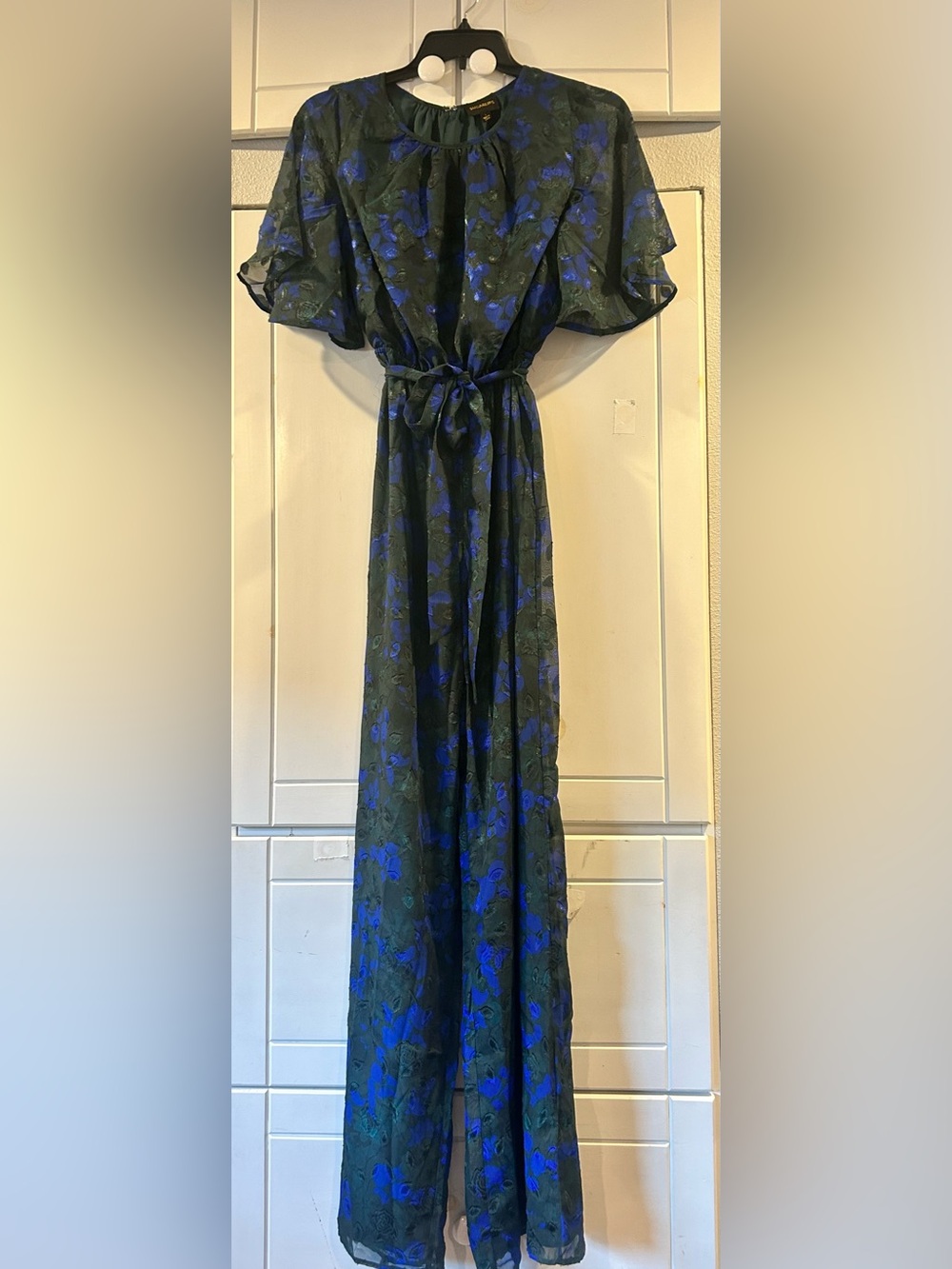 Sugarlips Black and Blue Floral jumpsuit